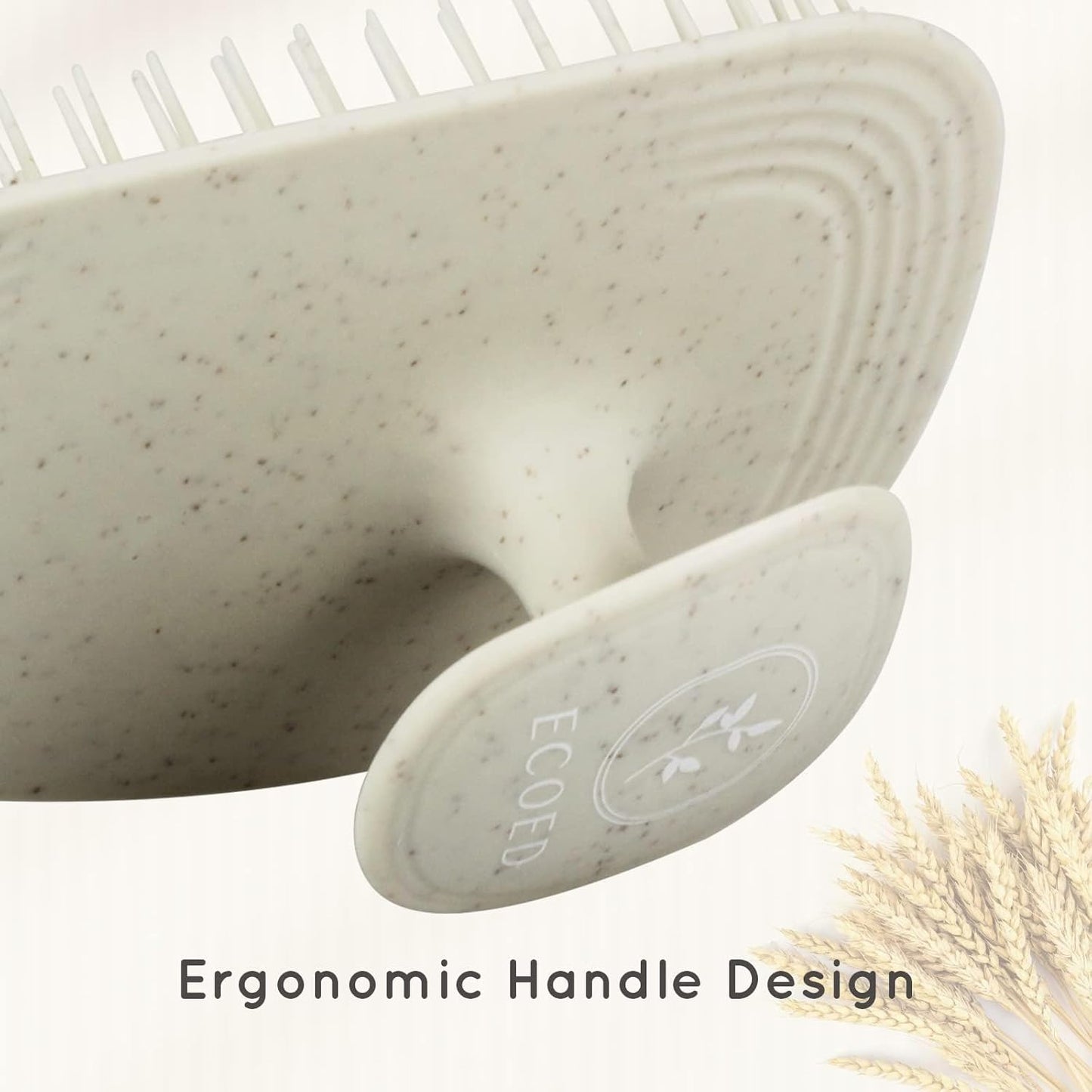 Scalp Massager Shampoo Brush,Scalp Scrubber for Dandruff Removal, Scalp Care Hair Brush Wet & Dry detangler for Men and Women. (Grey, 1pc- Soft for Short & Medium Hair)