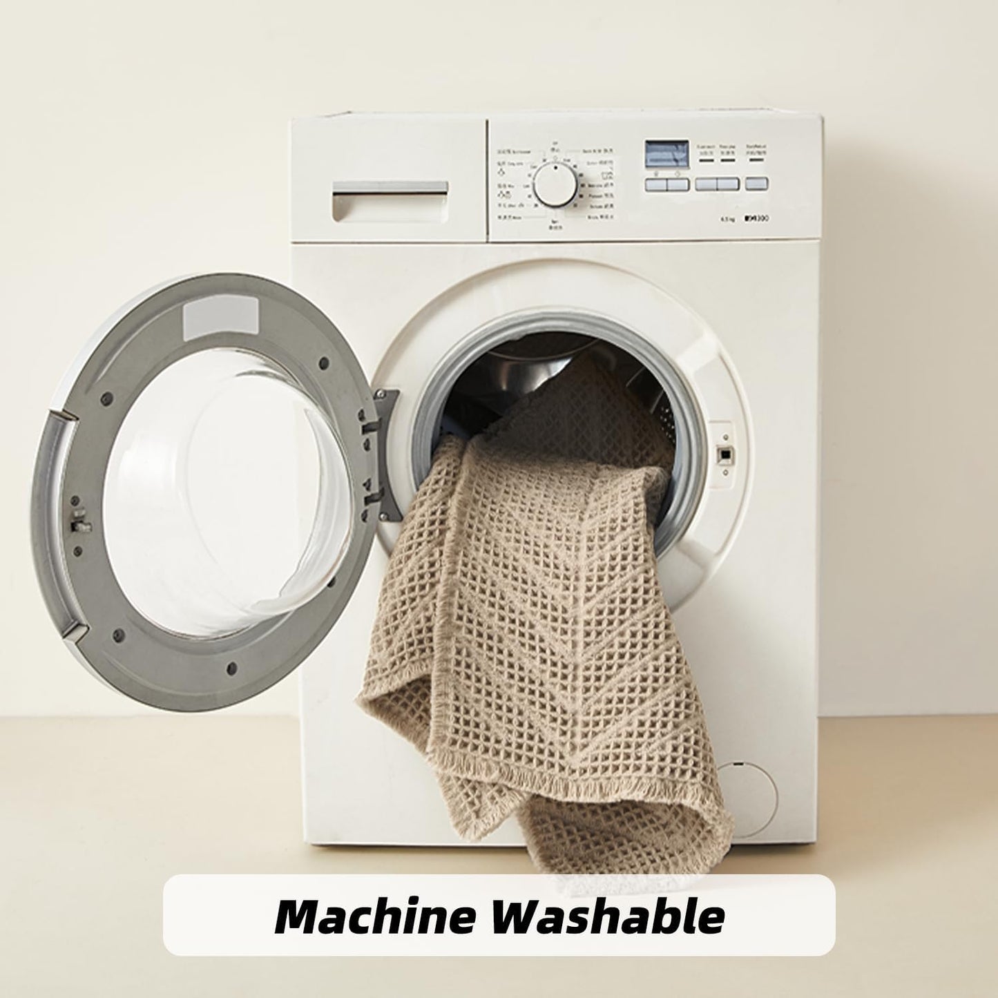 Bathroom Floor Mat,Boho Bathroom Mat,Super Absorbent Bath Rug,Bathroom Rugs Non Slip Washable, Quick Dry Shower Mats, Ultra Soft Bath Mat Towel,Brown,19"*48"