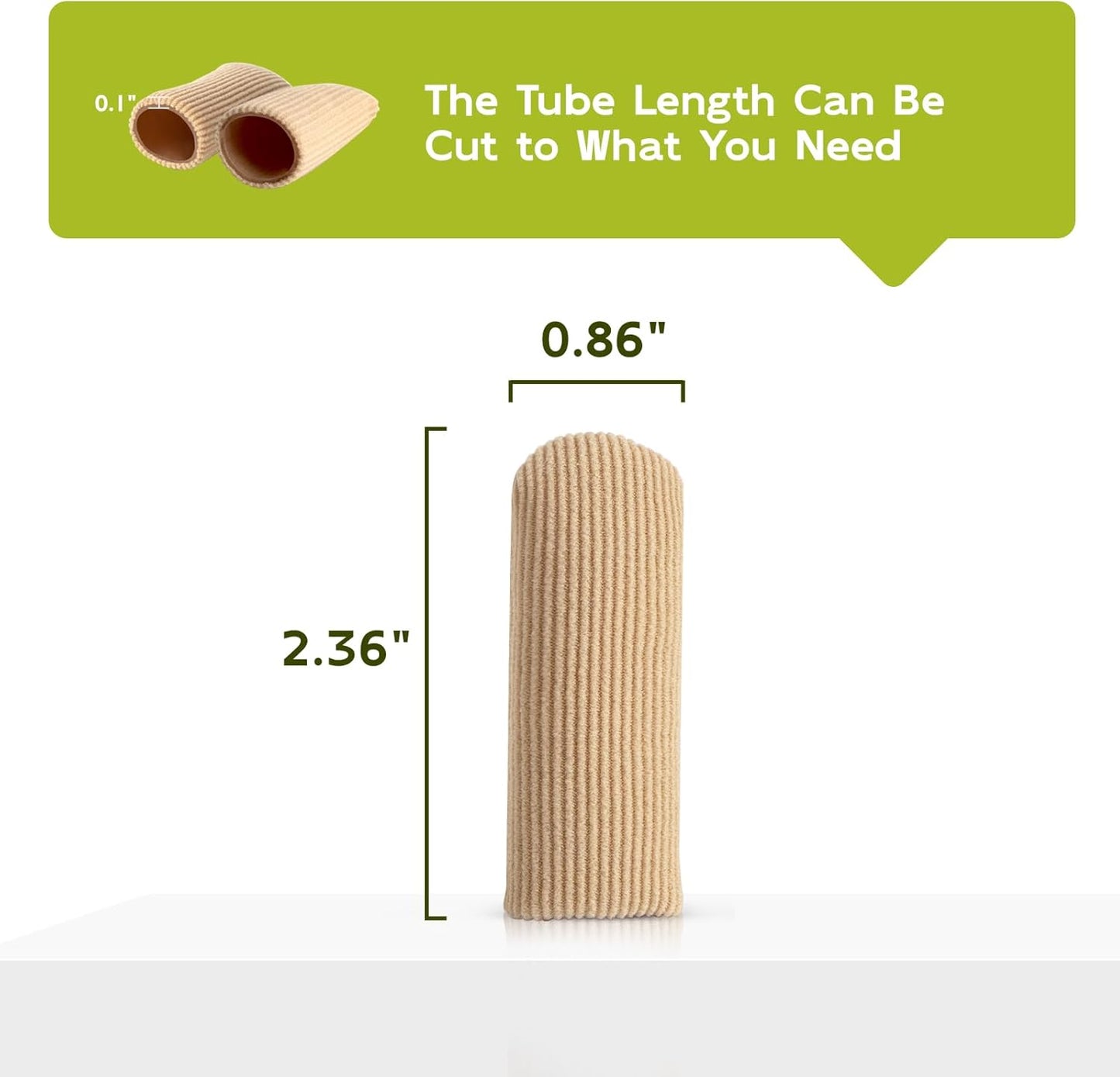 Bukihome 8 PCS Toe Protectors, Silicone Toe Caps Closed Toe Surface Fabric Sleeve Protectors, Prevent Pain Relief for Corns, Blisters and Ingrown Toenails（8PCS Medium Size)[Upgrade]