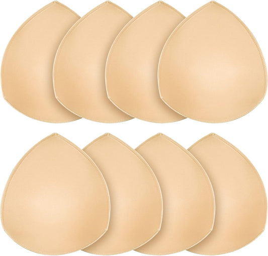 Bra Pad Insert,Removable Sport Bra Cup Triangle Breathable & Reusable Bra Pad for Yoga Bra,Swimsuits,Bikini