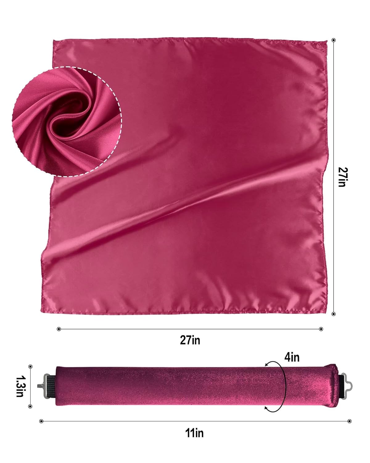 Heatless Curls Overnight Hair Curler - 4 Pcs Curling Rod to Sleep In, Velvet Hair Rollers with Satin Hair Scarf