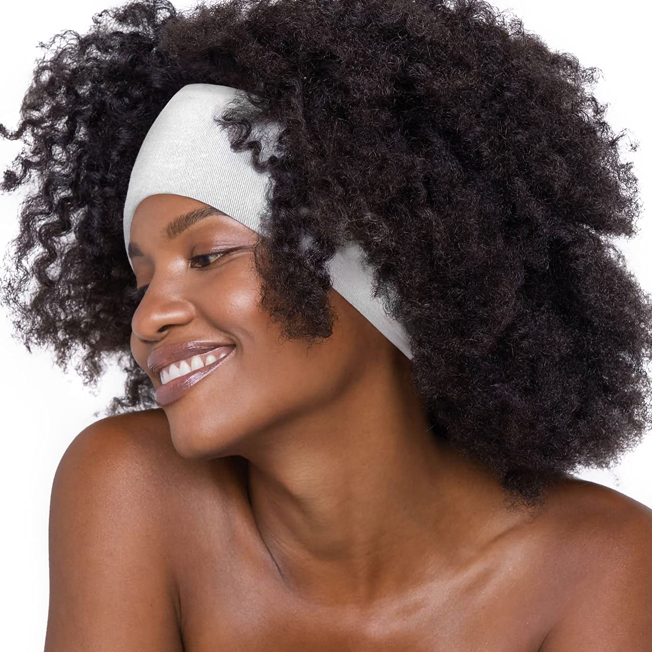 Kitsch Eco-Friendly Adjustable Bow Headband for Women | Stylish Cotton Hair Band & Head Tie for Girls, 2pc (Sand)