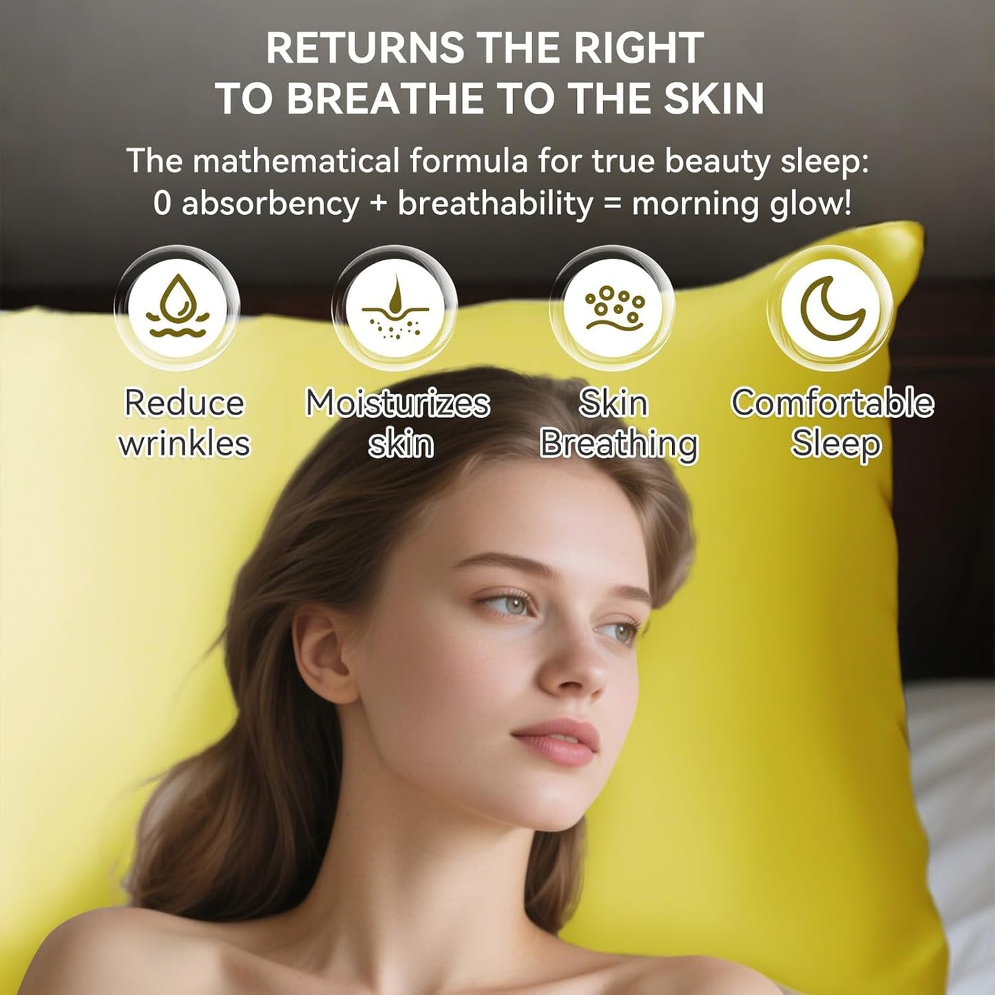 Tyfitb Satin Pillowcase Set for Hair & Skin Care – Cooling, Hypoallergenic, Anti-Frizz, Wrinkle-Free – Soft, Luxurious Pillowcases with Envelope Closure – 2-Pack, King Size 20x36, Gift-Ready