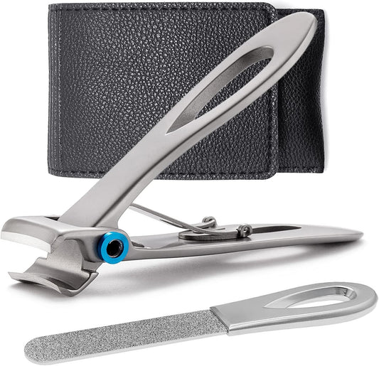 Toenail Clippers for Thick Toenails Wide Jaw Opening Ultra Sharp Toe Nail Clippers for Thick Nails for Seniors, Men, Women, Adult, Seniors, Heavy Duty Stainless Steel