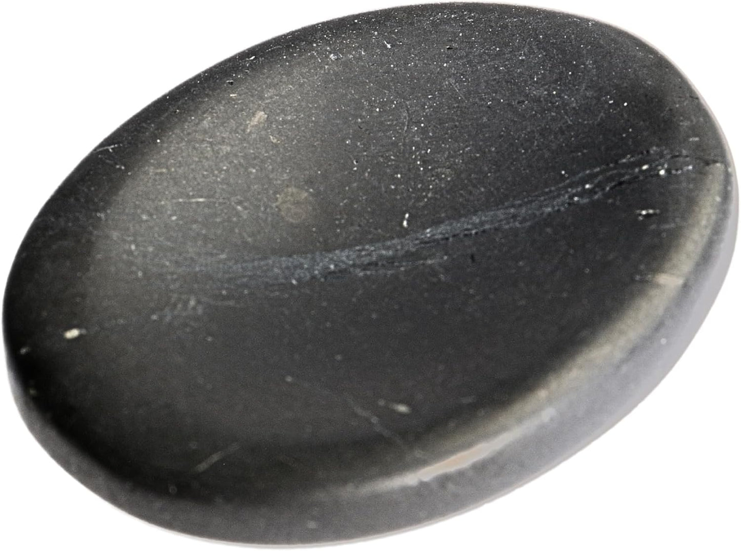 Shungite Worry Stones – Crystal Thumb Worry Stone for Anguish, Stress – Relaxing & Soothing Balance Stones for Meditation, Stress Relief – Healing Stones & Crystals for Men, Women