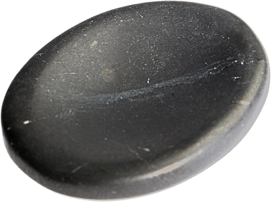 Shungite Worry Stones – Crystal Thumb Worry Stone for Anguish, Stress – Relaxing & Soothing Balance Stones for Meditation, Stress Relief – Healing Stones & Crystals for Men, Women