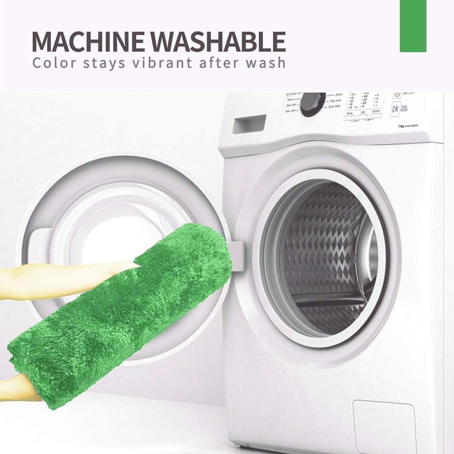 FIFU Bathroom Runner Rug 24" W x 48" L, Bath Mats for Bathroom, Bedroom & Kitchen, Non-Slip Rubber Latex Backing, Comfort & Soft Shower Bathmat & Carpet for Sink, Home & Hallways, Green