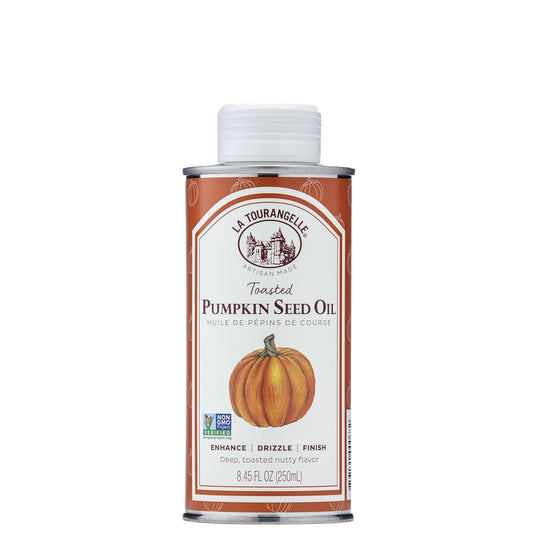 La Tourangelle, Toasted Pumpkin Seed Oil, Great for Cooking, Salad Dressings, Pastas, and Spreads, Health and Beauty Oil, 8.45 Fl Oz