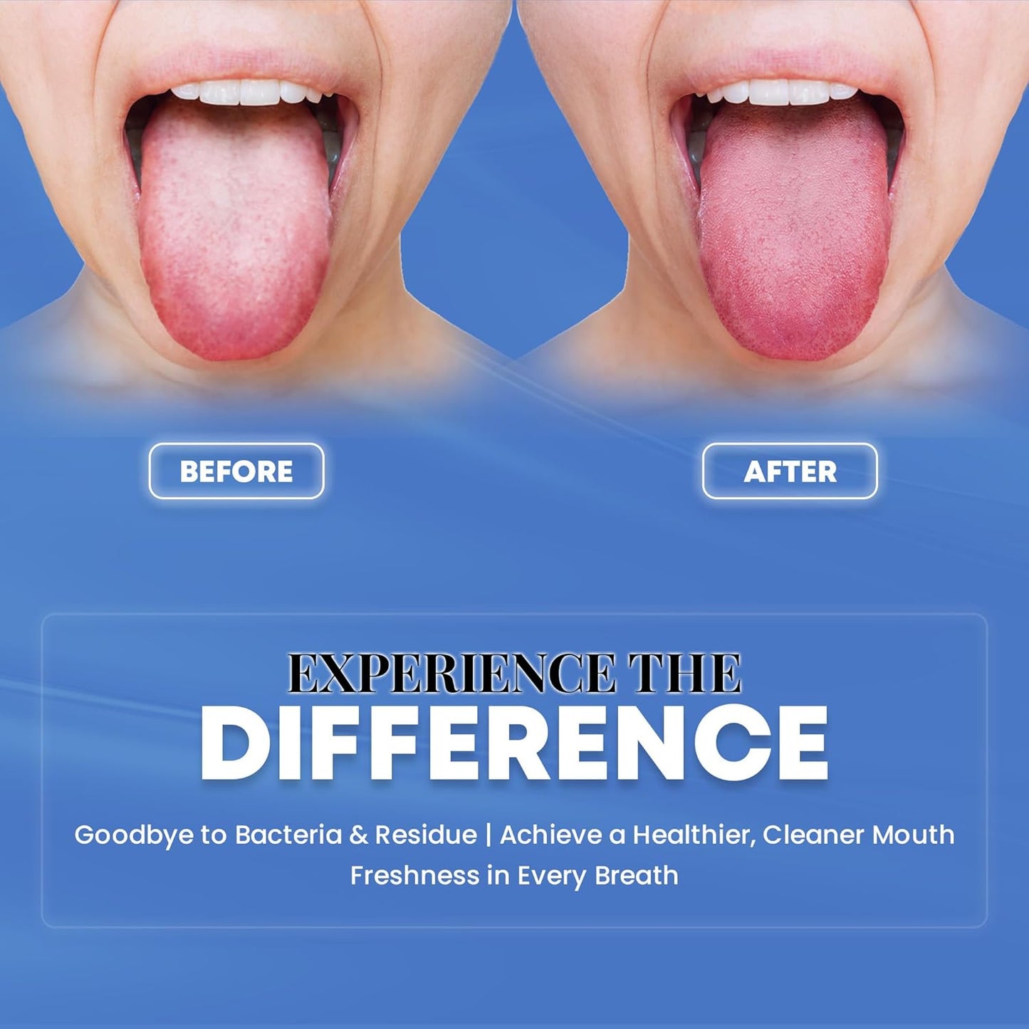 HOKIN Tongue Scraper for Adults with Travel Cases (2Pcs U & Spoon Combo Pack) - 100% Metal Tongue Cleaners, Tough Scrapers for Oral Hygiene