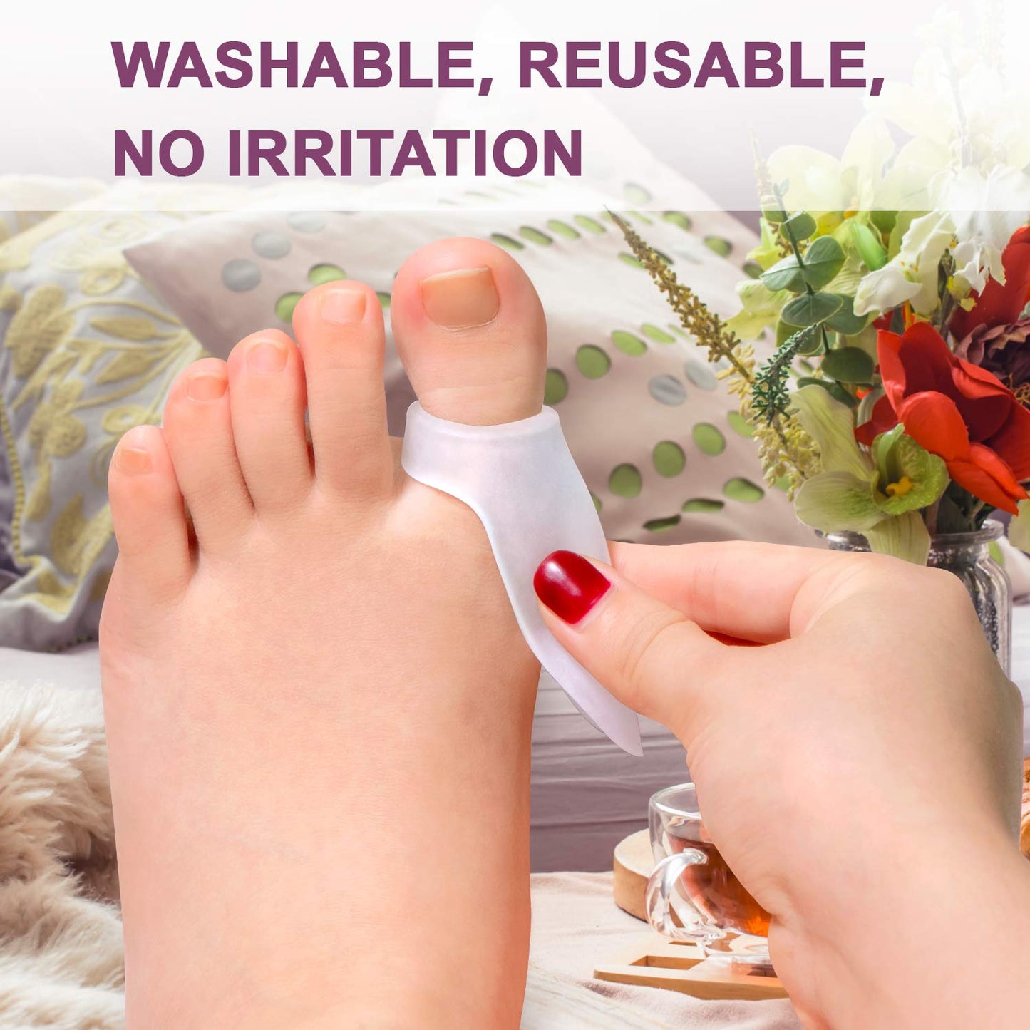 Gel Bunion Protector Shield, 10 Pack of Bunion Pads and Cushions, Bunion Guard for Big Toe, Relieve Foot Pain from Friction, Rubbing and Pressure - Clear