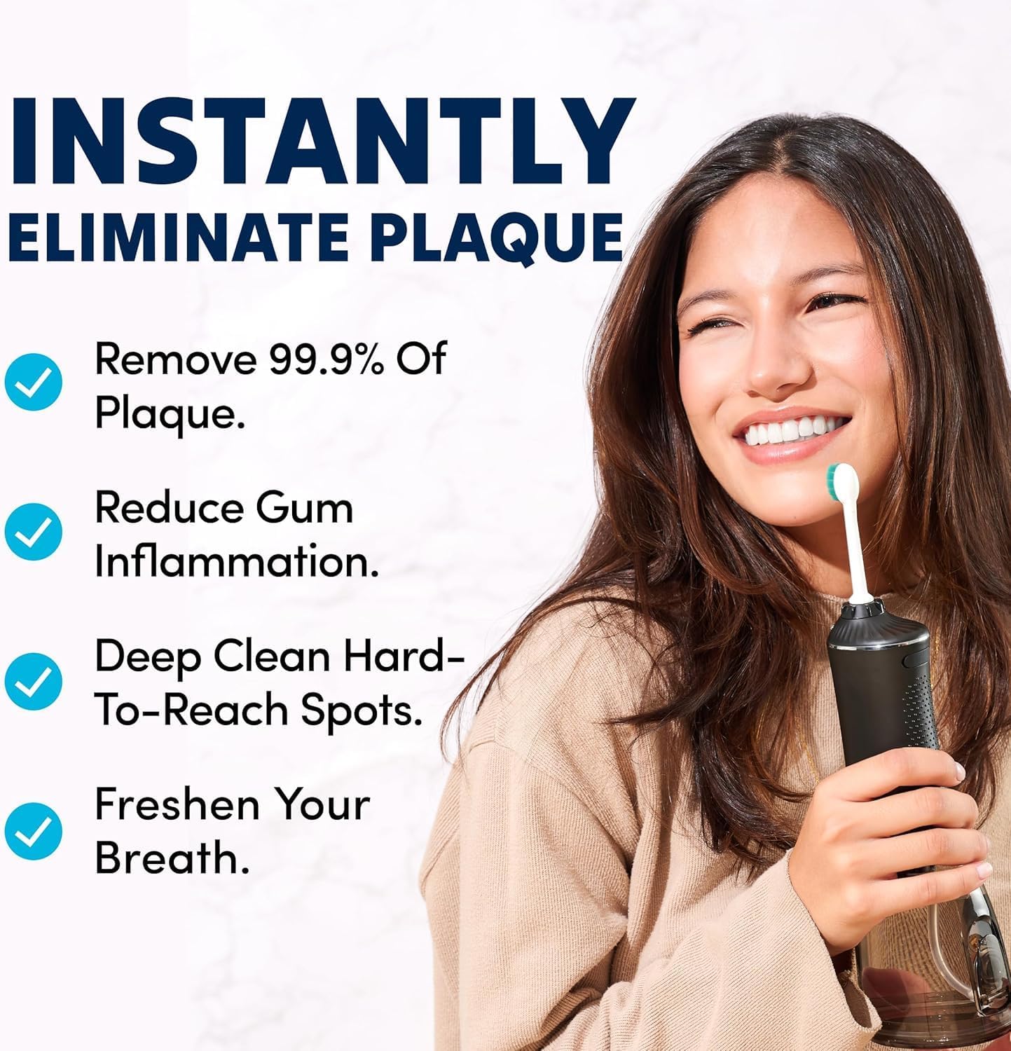 Professional Water Flosser - Advanced Dental Care for a Healthier Mouth, Gum, and Teeth - IPX7 Waterproof Oral Irrigator | 7 Replacement Tips, Travel-Friendly, Rechargeable - Oral Hygiene