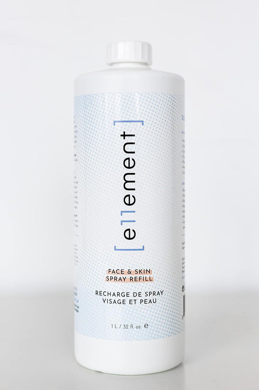 Hypochlorous Acid Spray - 1 L Refill – Acne Prone Skin – Eczema - Tattoo Aftercare – Piercing Aftercare – Saline Toner – Facial Cleanser – Lash Cleanser - All Natural Face and Skin Spray - e11ement
