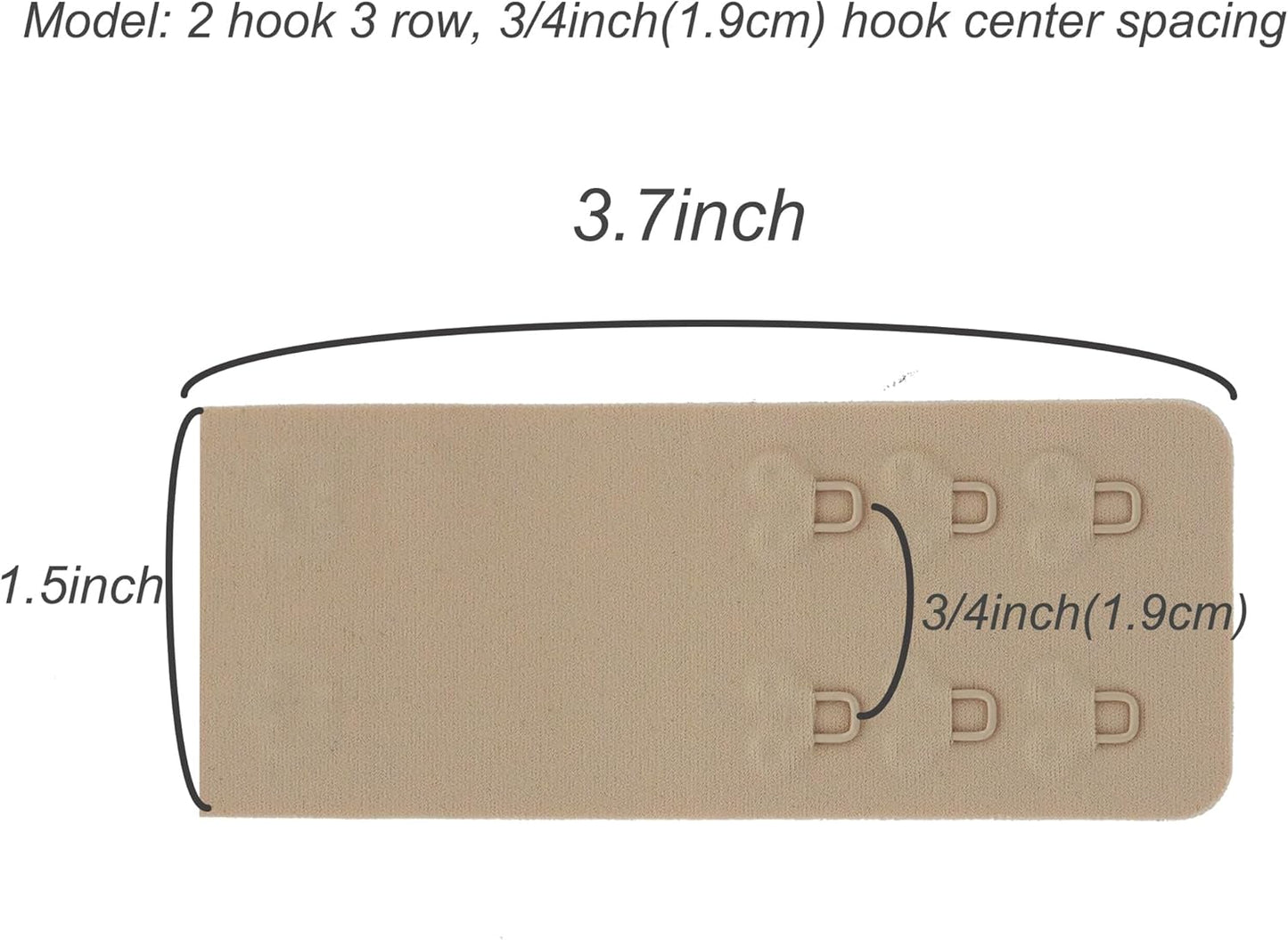 SAMGU Women's Soft Bra Extender 2 Hook / 3 Hooks / 4 Hooks Seamless Comfortable Bra Strap Extender Extension