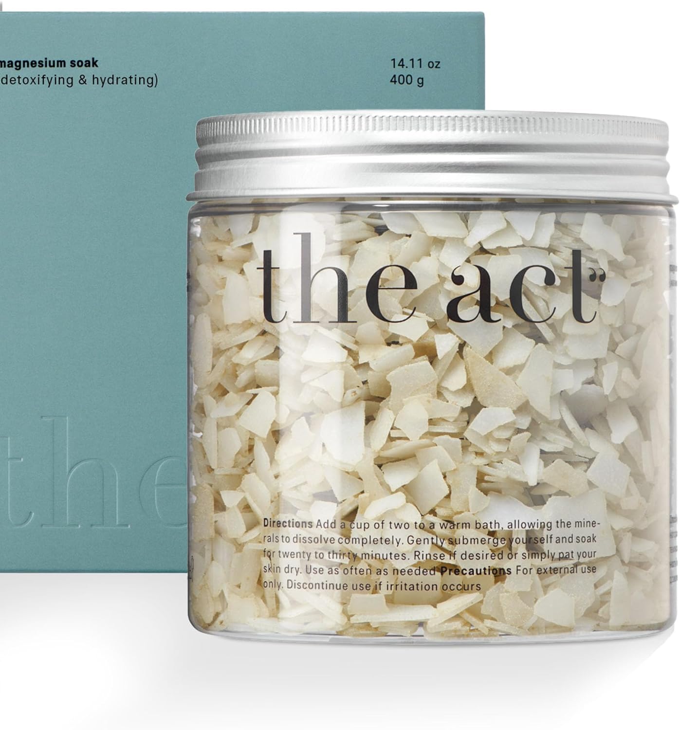 Magnesium Flakes for Bath – Relaxing Aromatherapy Blend with Ylang-Ylang, Lavender & Mandarin Oils for Muscle Relief, Detox, Better Sleep – Magnesium Bath Soak for Women Men - Bath Salts 14.11 Oz