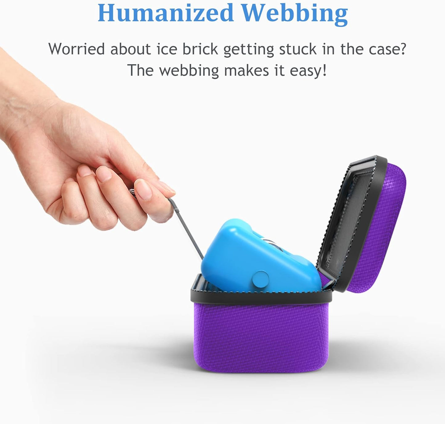 SHBC Medical Cooler Insulin Vial Carrying Travel Case Protector for Diabetic with One Ice Pack Black-Purple