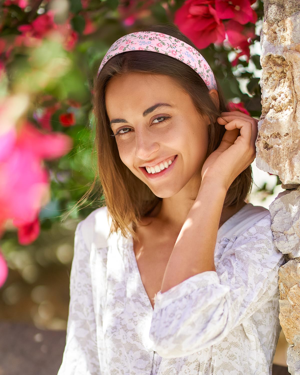 Headbands for Women - 1 Inches Wide Headbands - Solid Color Headband Fashion Hair Accessories- Trendy Women Girls Non Slip Fashion Hair Bands- Thick Elastic Hair Bands for Women's Hair 6PCS