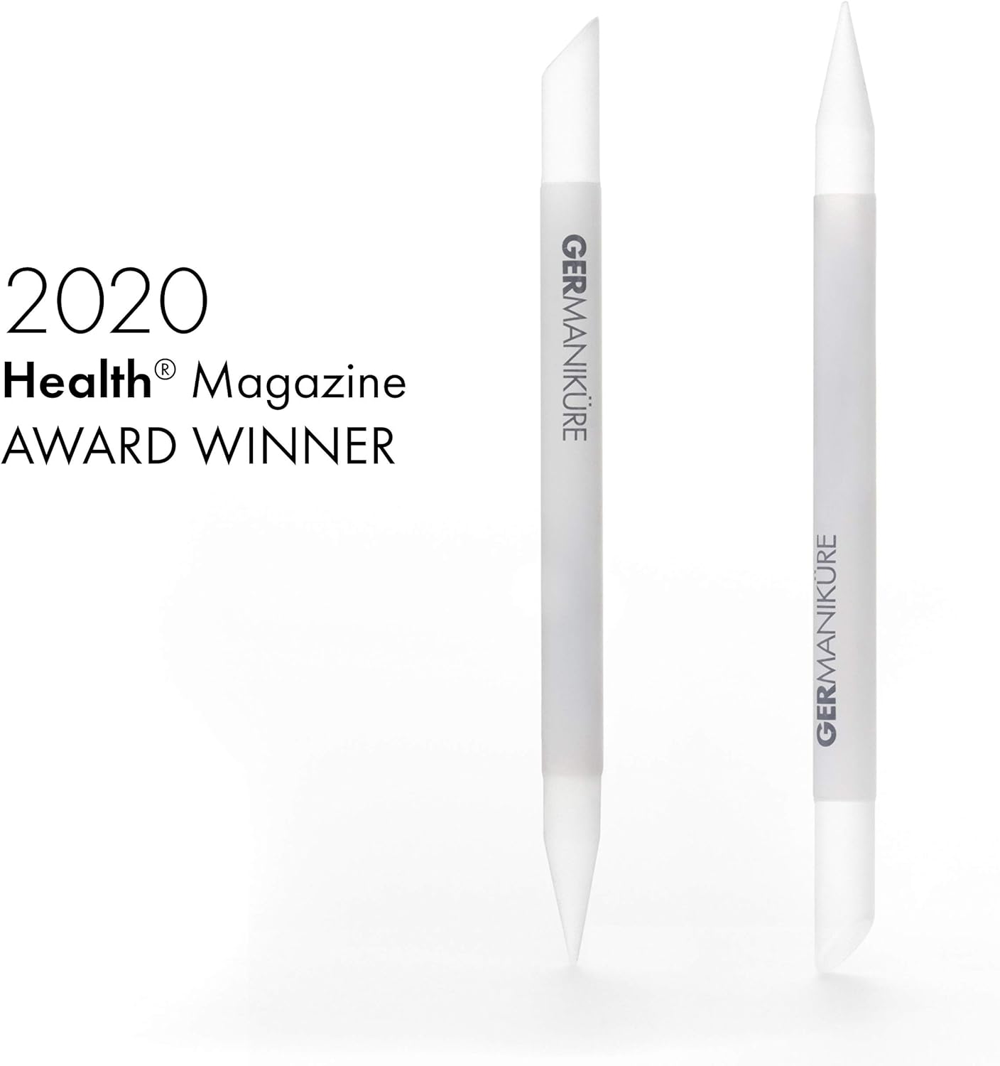 GERMANIKURE 2 Pc Glass Bundle - Crystal Glass Cuticle Stick & Hug The Dog Nail File Set in Suede Sleeves – Handmade in Czech Republic – Professional Manicure Supplies – Cuticle Pusher, Callous Remover