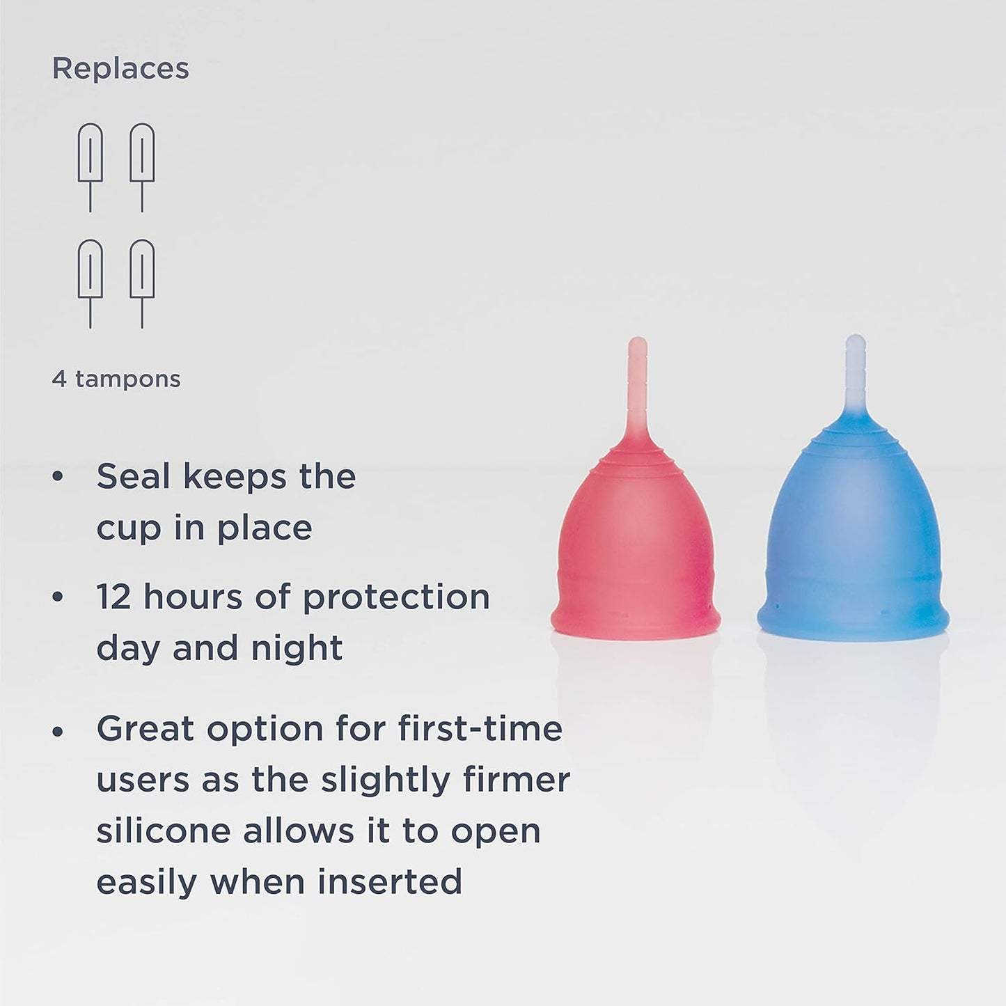 Saalt Menstrual Cup - Premium Design - Most Comfortable Period Cup - #1 Active Cup - Wear for 12 Hours - Soft, Flexible, Reusable Medical-Grade Silicone - Made in USA