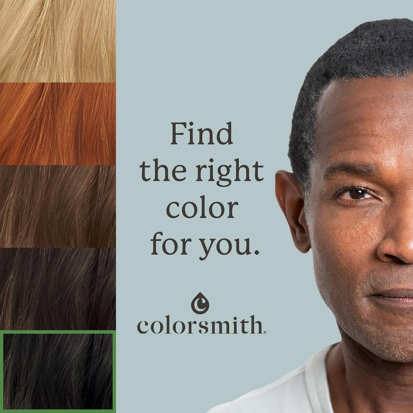 Hair & Beard Color for Blending Grays 2 pack - Darkest Ash Brown - Ammonia-Free Complete Men’s At-home Beard & Hair Dye Kit, Professional-grade Demi-Permanent Hair Color (3.1)