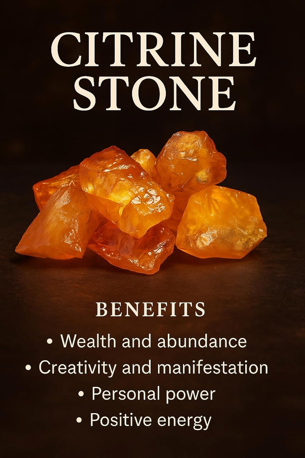 Large 1.25-2.0” Natural Citrine Raw Crystal Stone – Healing Gemstone for Abundance, Prosperity & Positive Energy – Reiki, Meditation & Chakra Balancing – Raw Citrine Mineral for Wealth & Manifestation
