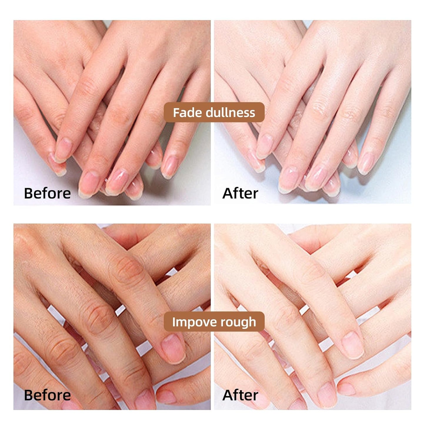 Mositurizing Hand Masks with Goat Milk,Hydrating Hand Glove for Dry Cracked Hands, Home Spa Hand Mask Gloves for Soft and Smooth Touch Skin（6Pack）