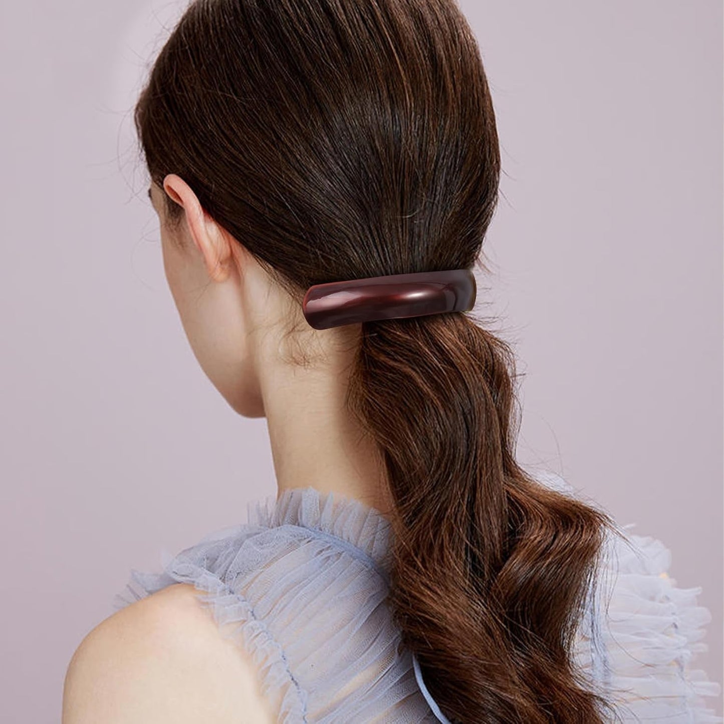 Large Hair Barrettes for Women Beautiful Lines Simple Retro Classic Snap French Hair Clips, Fashion Hair Accessories for Women Thick Hair,3 Pcs (HJ-Multicolor 1)