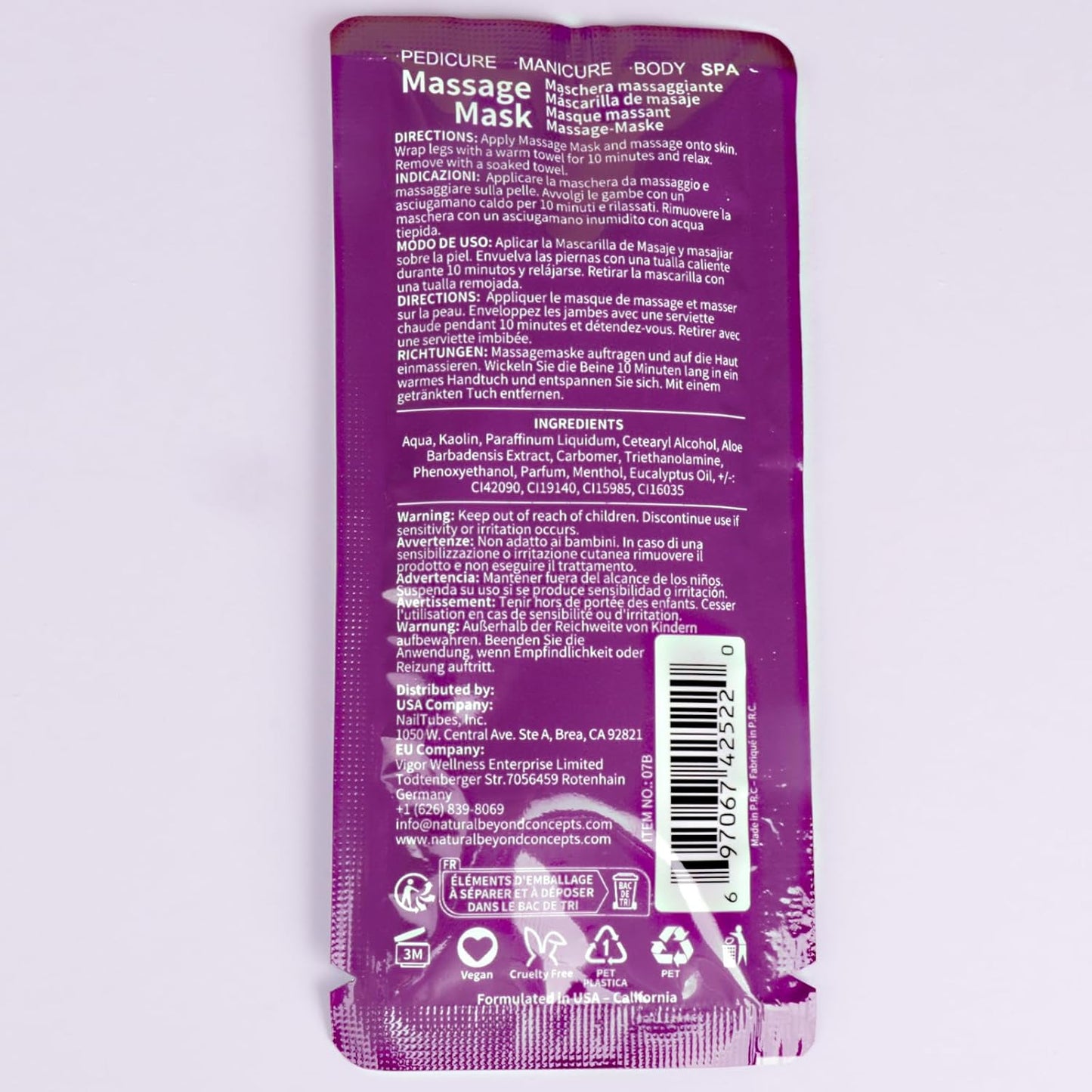 Pedicure Kit Foot Soak Set: Bubble Salt, Sugar Scrub, Massage Mask, Massage Lotion in a Box, 4 Step Foot Spa Kit for Dry Feet,Tired Feet(Lavender)