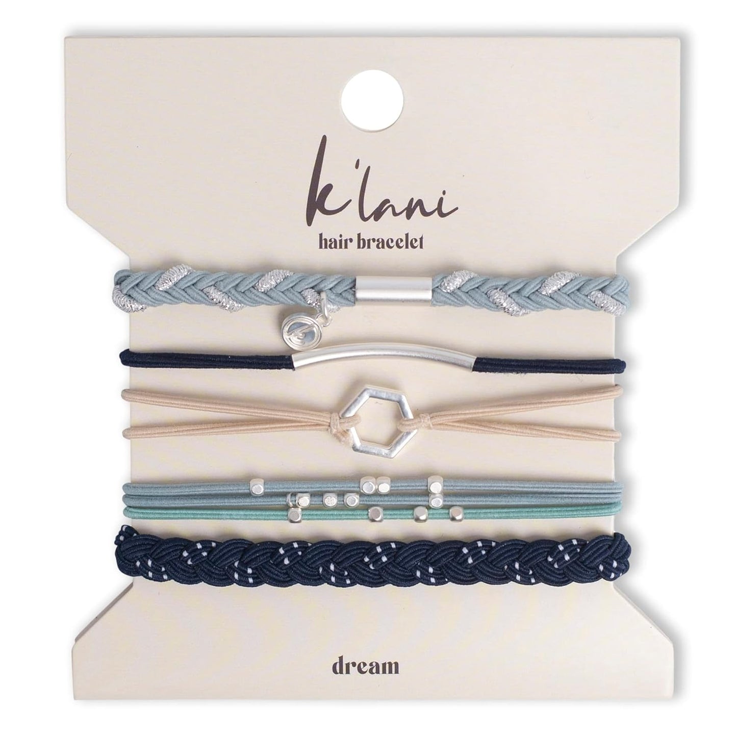 K’lani - Boho Friendship Hair Tie Bracelets for Women | 2-in-1 Bracelets | Inspires Relaxation & Big Dreams | Ideal Gifts for Women | Set of 5, Medium