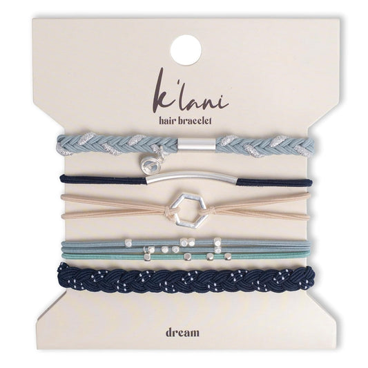 K’lani - Boho Friendship Hair Tie Bracelets for Women | 2-in-1 Bracelets | Inspires Relaxation & Big Dreams | Ideal Gifts for Women | Set of 5, Medium