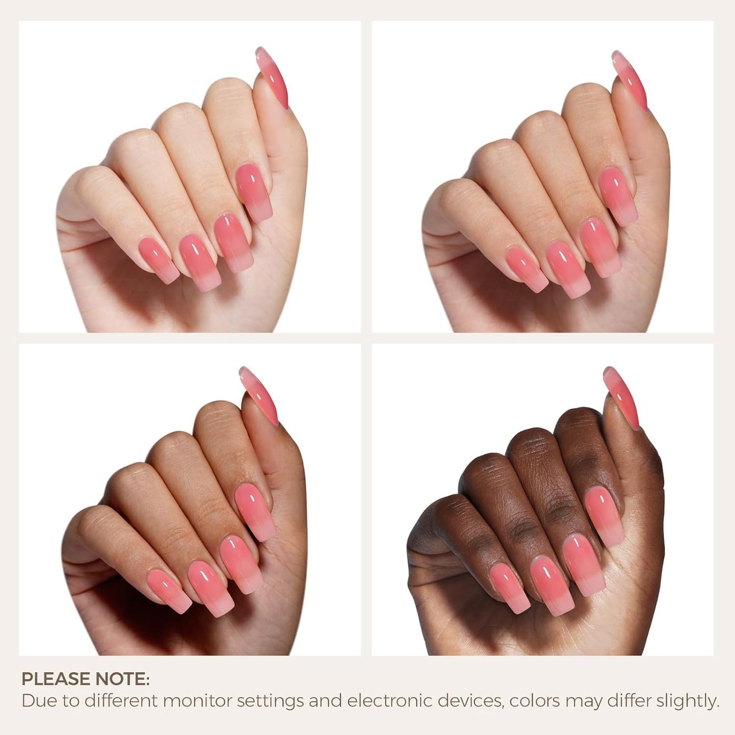 AILLSA Red Jelly Gel Nail Polish Strawberry Color Nude Polish Natural Rose Translucent Gels Polish Sheer Apple Candy Polish Soak Off U V Gel for Nail Art at Home 0.51 Fl Oz /GB92