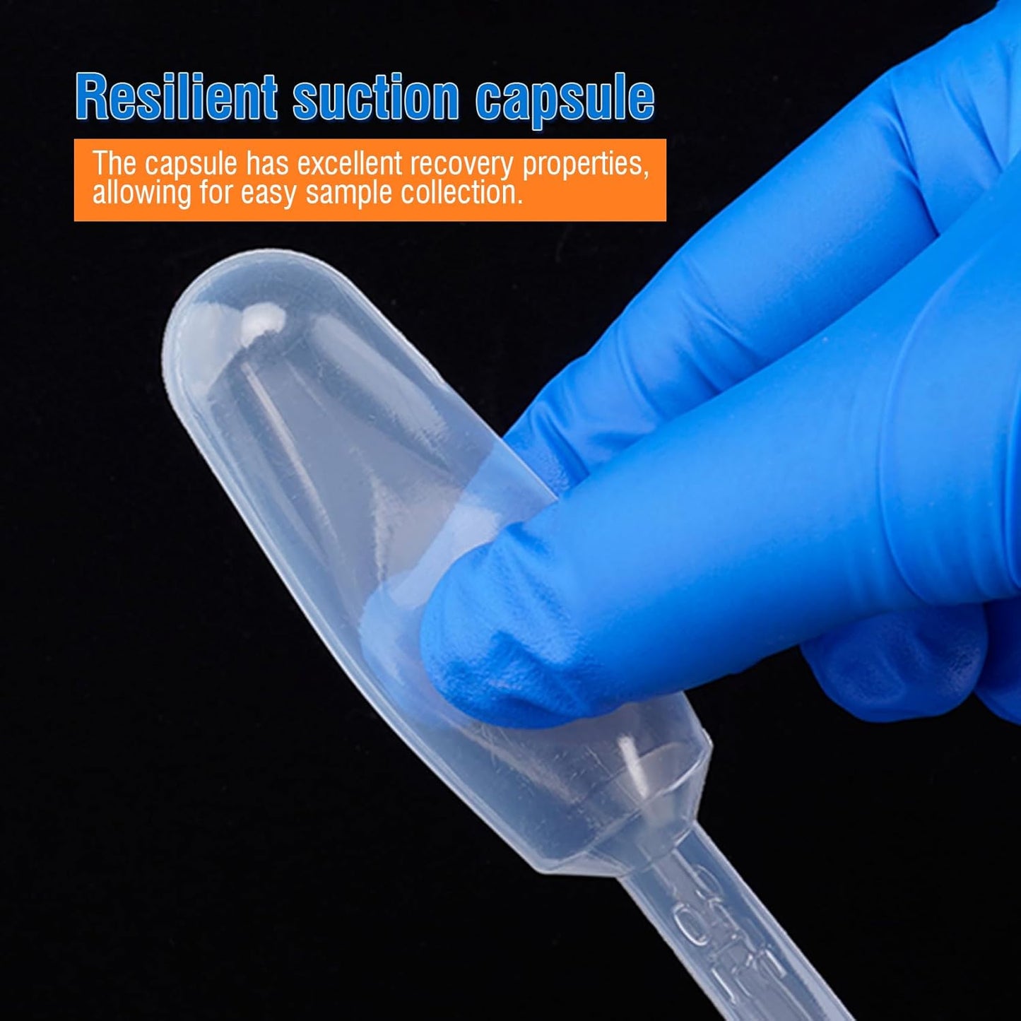 PEKYBIO Disposable Transfer Pipettes Dropper 3ml Plastic Pasteur Pipette Calibrated Lab Pipettes, Low Density Polyethylene (LDPE), Pack of 200