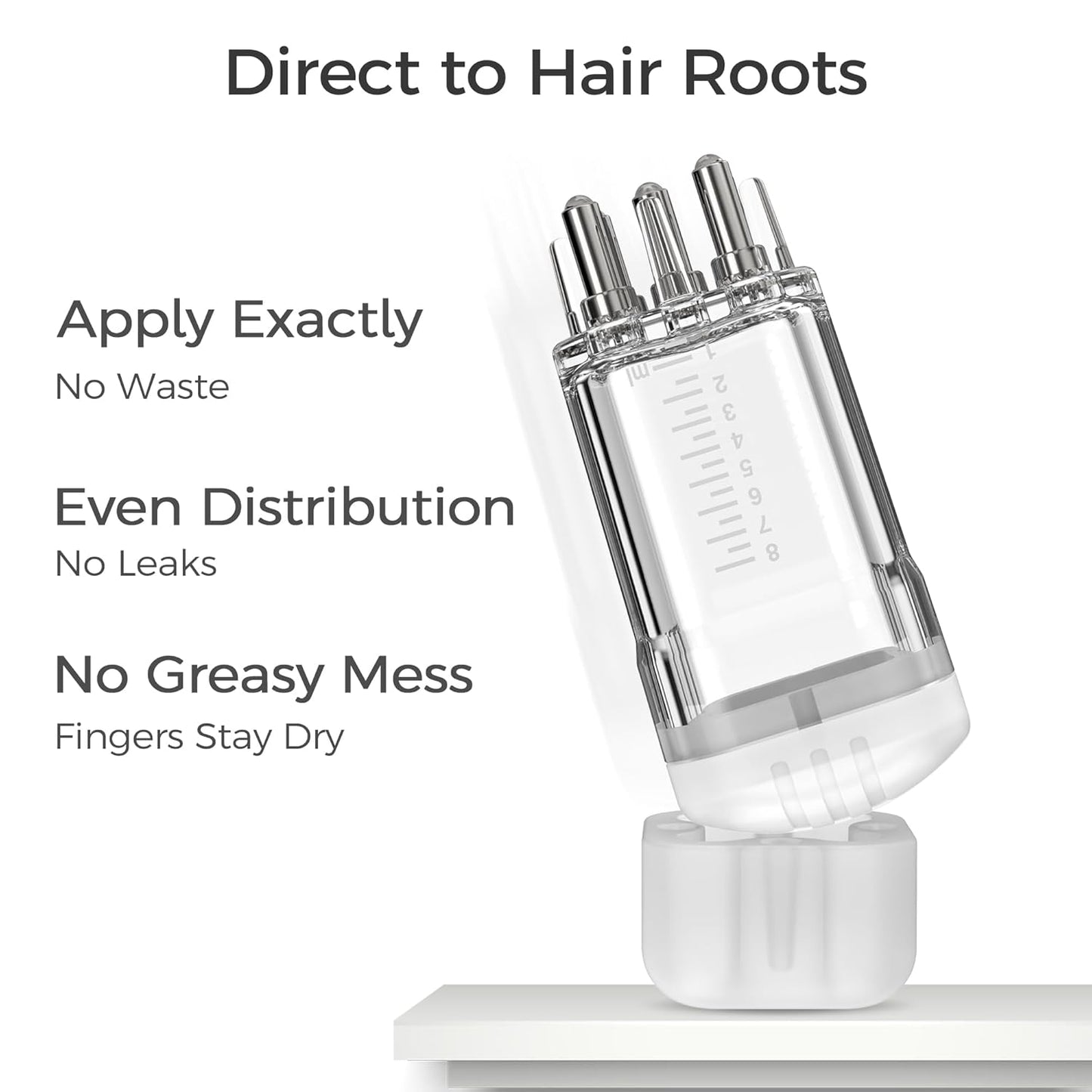 2 Pcs Minoxidil Applicator, Efficient Apply No Messy Hair Serum Applicator Small Minoxidil Applicator Tool, Hair Applicator Bottle Minoxidil Brush Scalp Applicator Comb Dedicated to Minoxidil