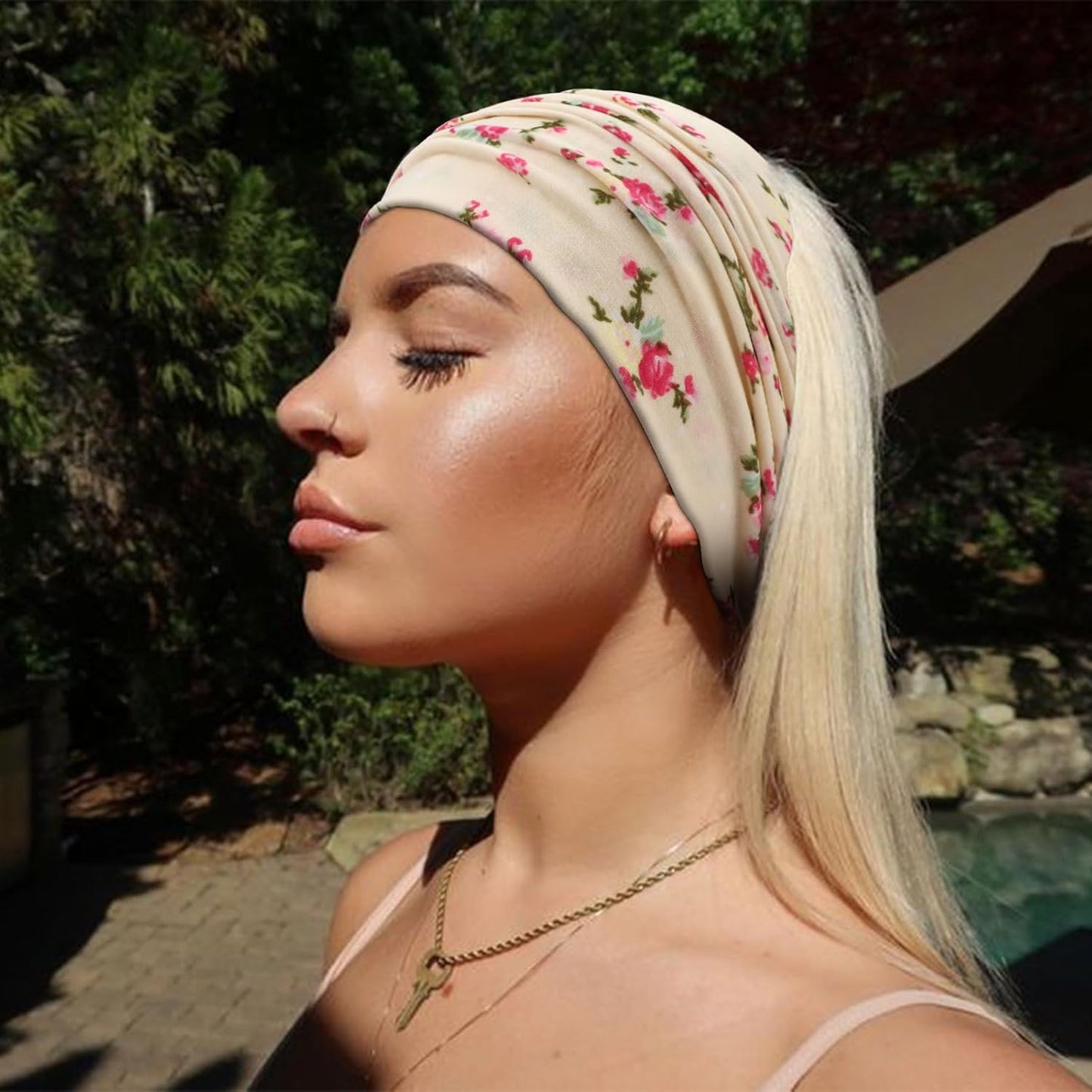 DRESHOW 4 Pack Turban Headbands for Women Wide Vintage Head Wraps Knotted Cute Hair Band Accessories