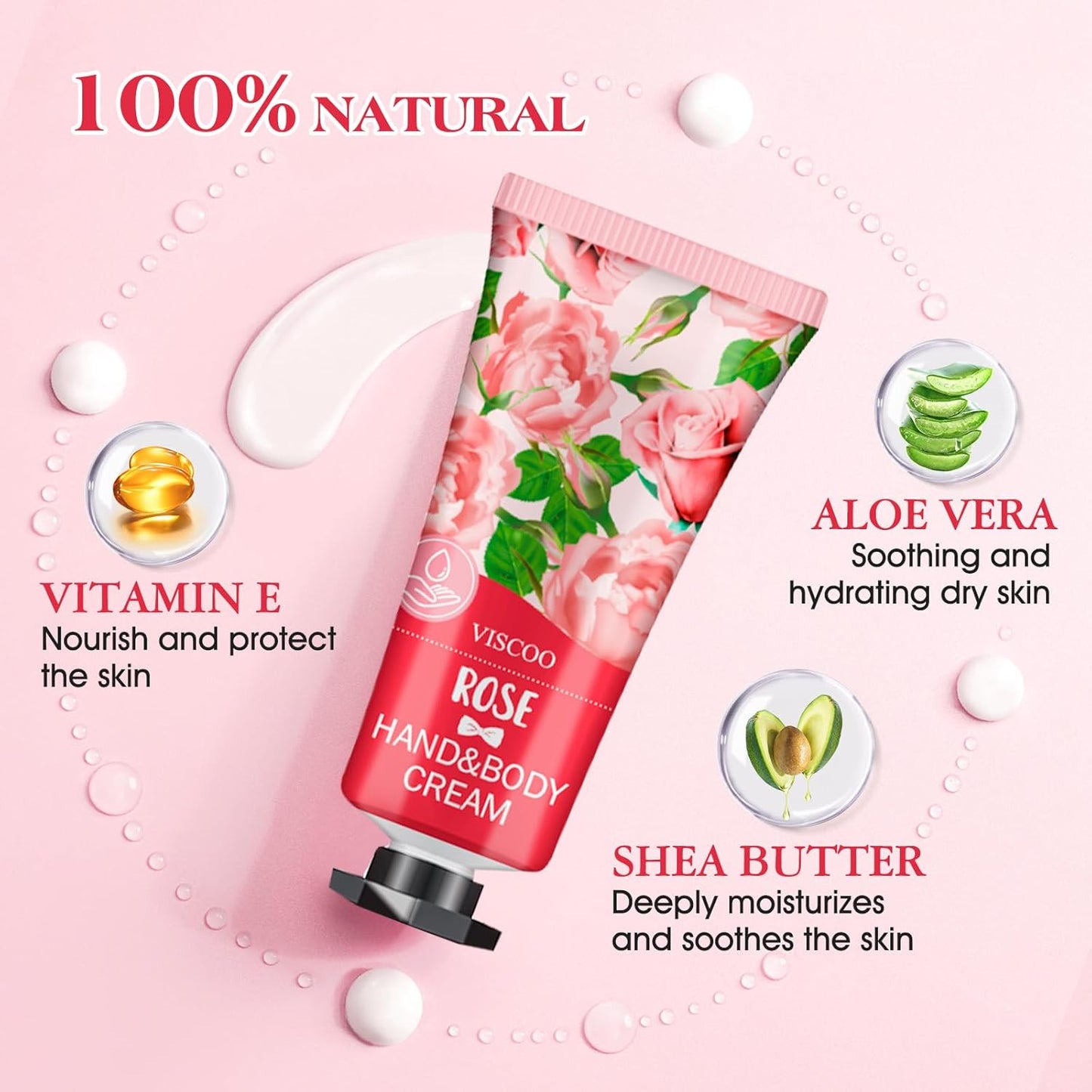 7 Pack Hand Cream Gifts Set for Women,Stocking Stuffers for Women,Teengirls,Christmas Gifts Bulk Gifts,Small Gifts,Mini Moisturizing Hand Lotion Travel Size in Bulk for Dry Cracked Hands