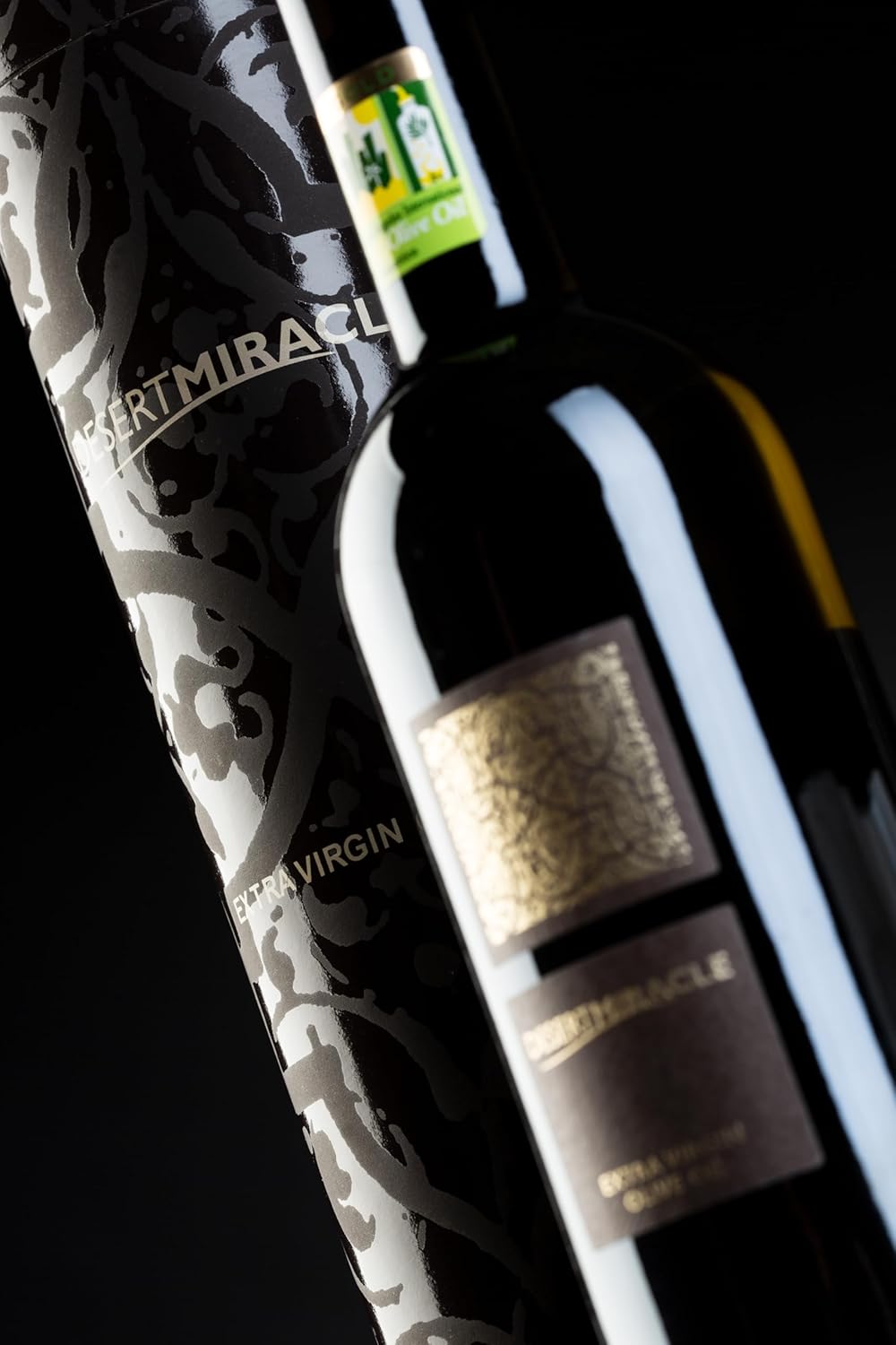 Olive Oil Gift Box of DESERTMIRACLE Cold Pressed Polyphenol Rich Moroccan Olive Oil, Extra Virgin Olive Oil with High Polyphenols, Organic Olive Oil, First Cold Pressed EVOO From Morocco, 17 Fl Oz (Pack of 1)