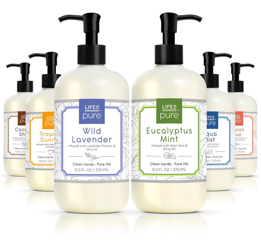 Life Is Pure, 6 Fresh & Soothing Scents, Variety Pack, Liquid Hand Soap, 12.5 fl oz
