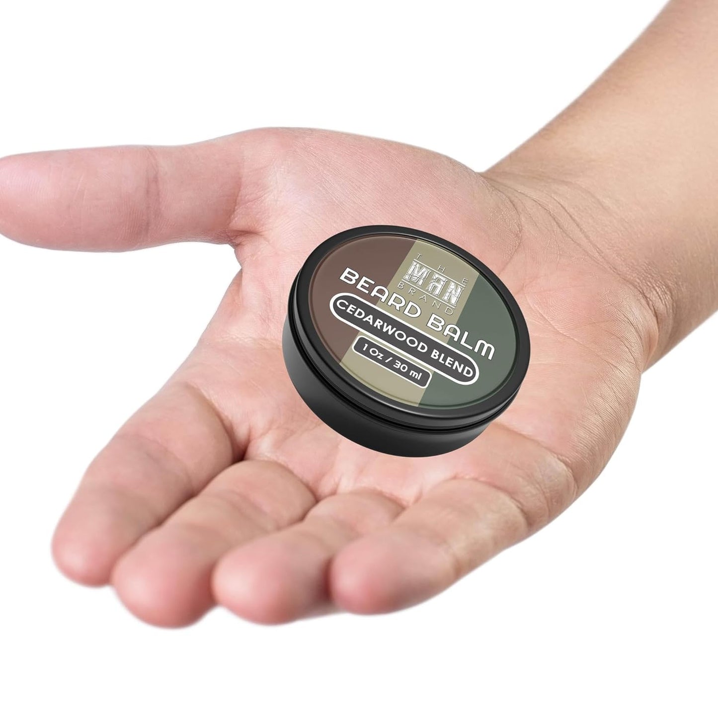 Cedarwood Blend Beard Balm for Men - Natural Beeswax Leave-In Conditioning Formula for Styling and Care (1 Ounce, Cedarwood Blend)