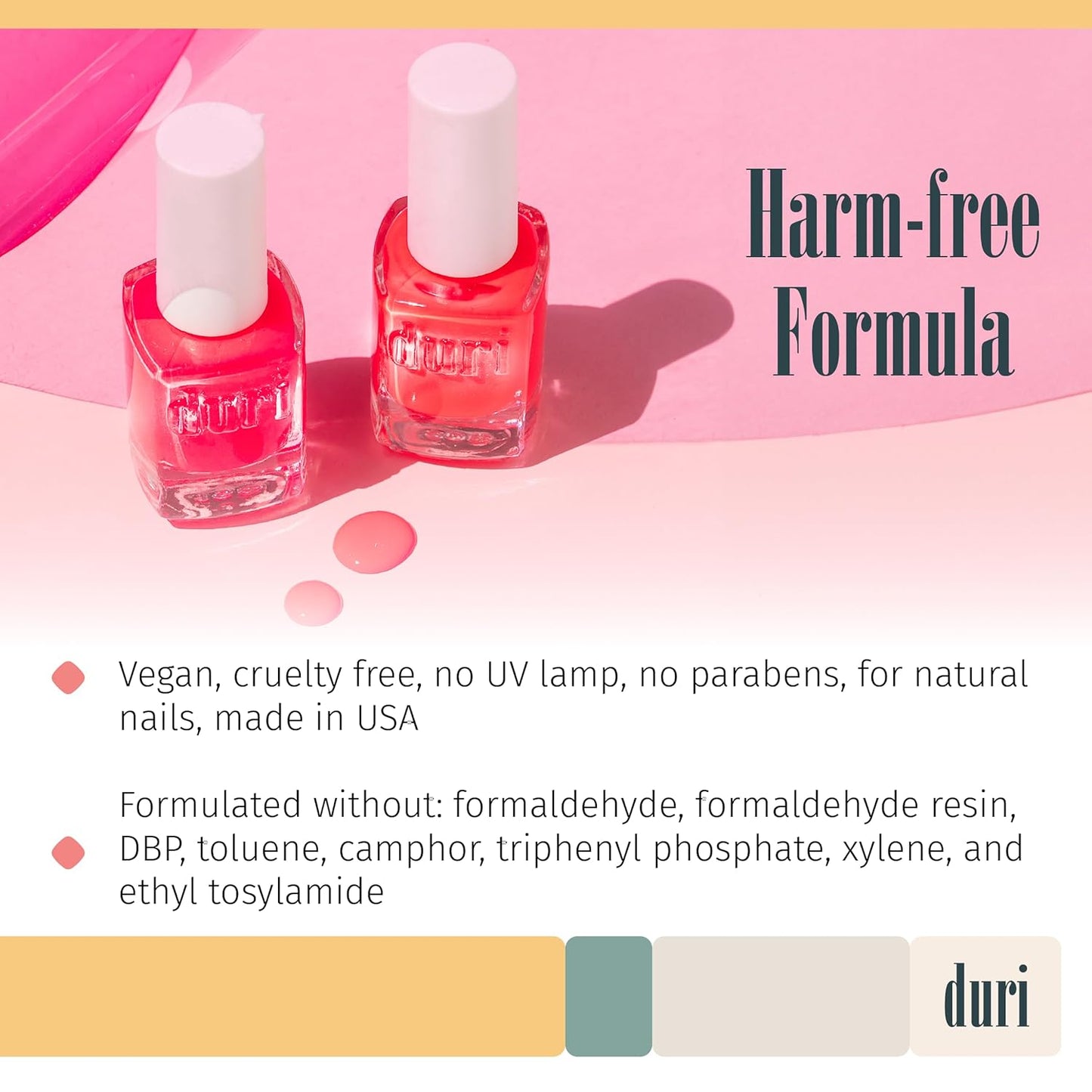 duri 645N Windy City Roar Nail Polish, Neon Orange Color, Matte Finish, 0.45 Fl Oz