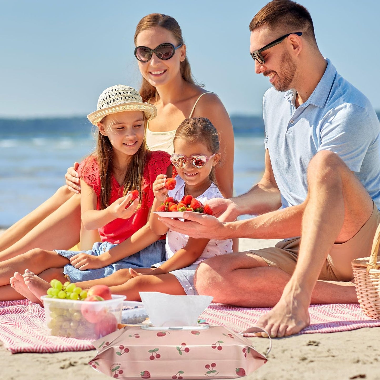 3 Pack Baby Wipes Dispenser,Reusable Portable Wipe Holder,Travel Wipes Pouch Baby Wipes Containe,Wet Wipe Bag for Baby or Personal