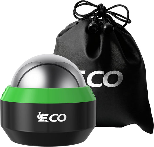 iECO Cryosphere Cold Massage Roller Ball - Massage Ball for Cold & Heat Relief, Myofascial Release, Trigger Point Therapy, Muscle Knots - Deep Tissue Ice Massager
