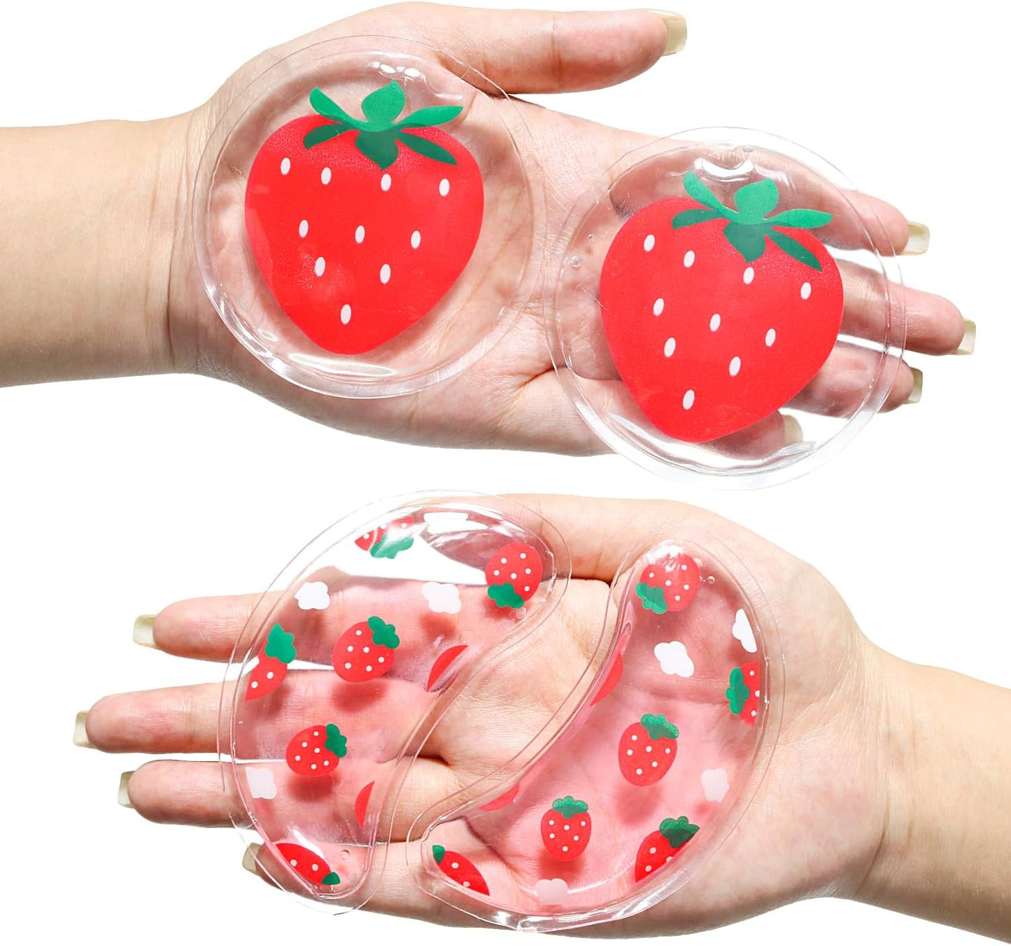 4PCS Gel Eye Ice Pack Set Reusable, Cold and Hot Compress for Eyes, Ice Pack for Eyes, Cooling Eye Pads for Eye Strain, Swelling, Redness, Dark Circles, Puffy Eyes, and Eye Recovery Surgery.