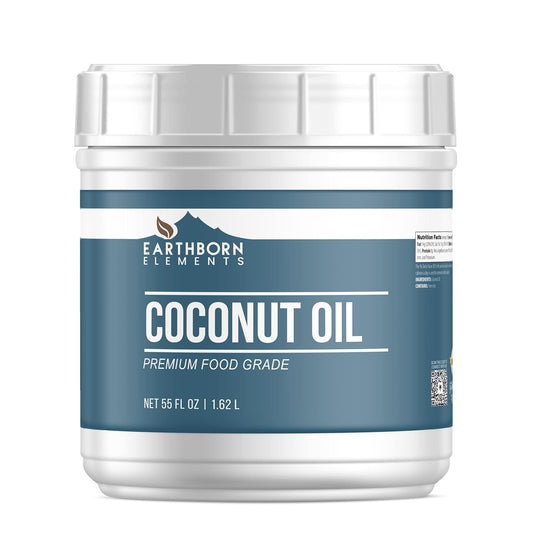 Earthborn Elements Coconut Oil (55 fl oz), Non-Hydrogenated, Food Grade, Always Pure