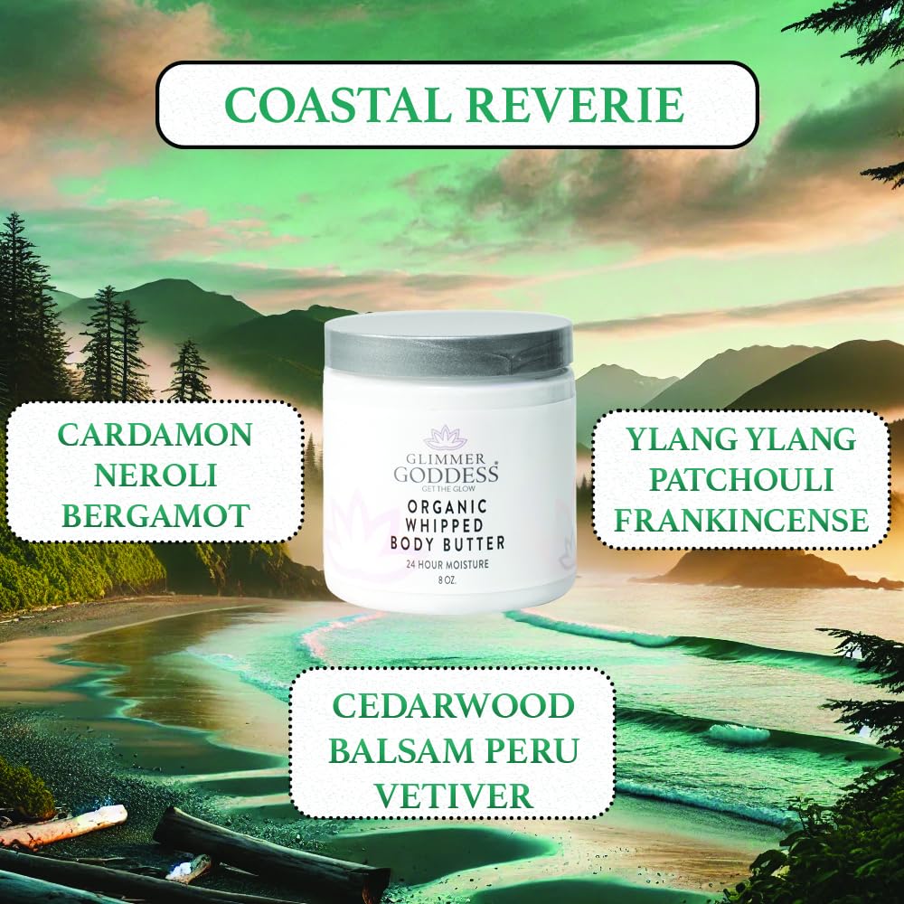 GLIMMER GODDESS Organic Whipped Body Butter (Coastal Reverie)