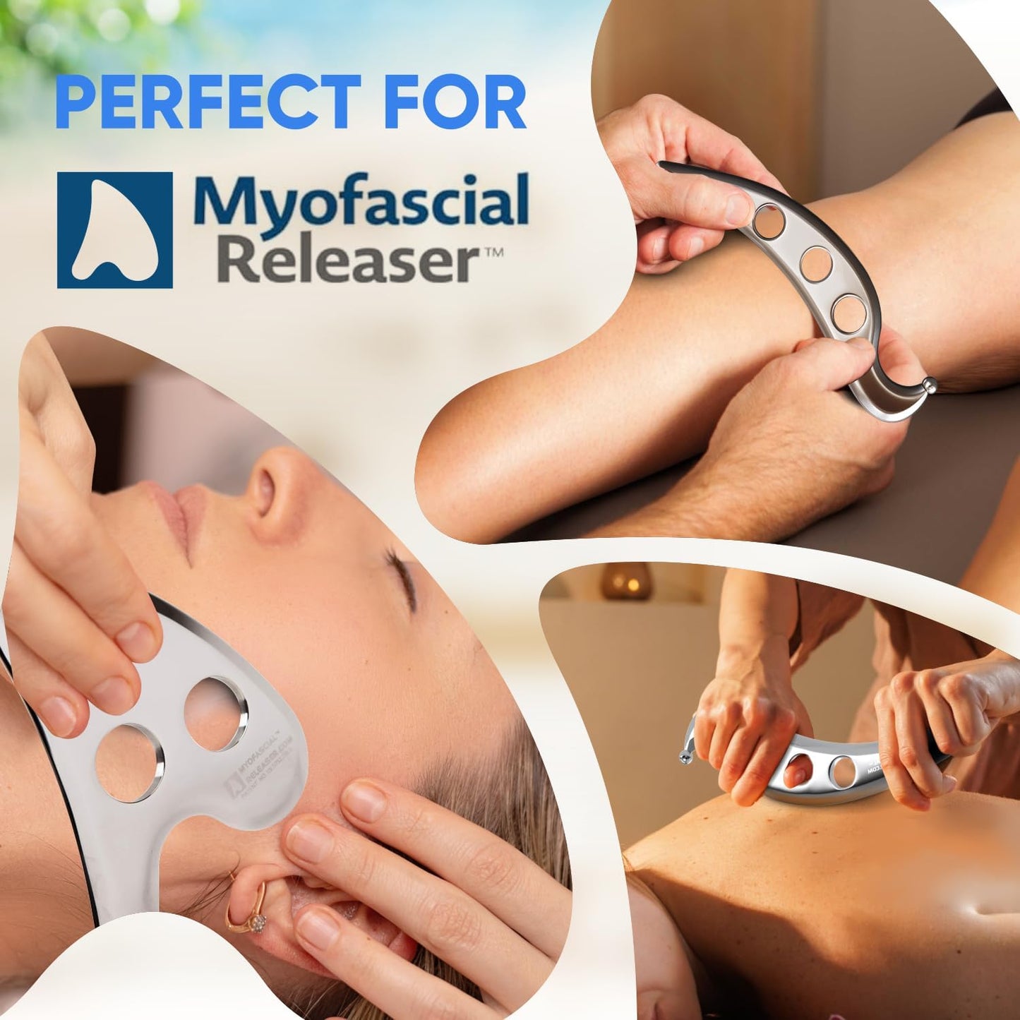 Myofascial Releaser Massage Tools Emollient Balm - Natural Essential Massage Oil - Myofascial Release Tool Massage Cream for Massage Therapy, IASTM Tool Muscle Rub Ultra Strength, Gua Sha Tool Partner