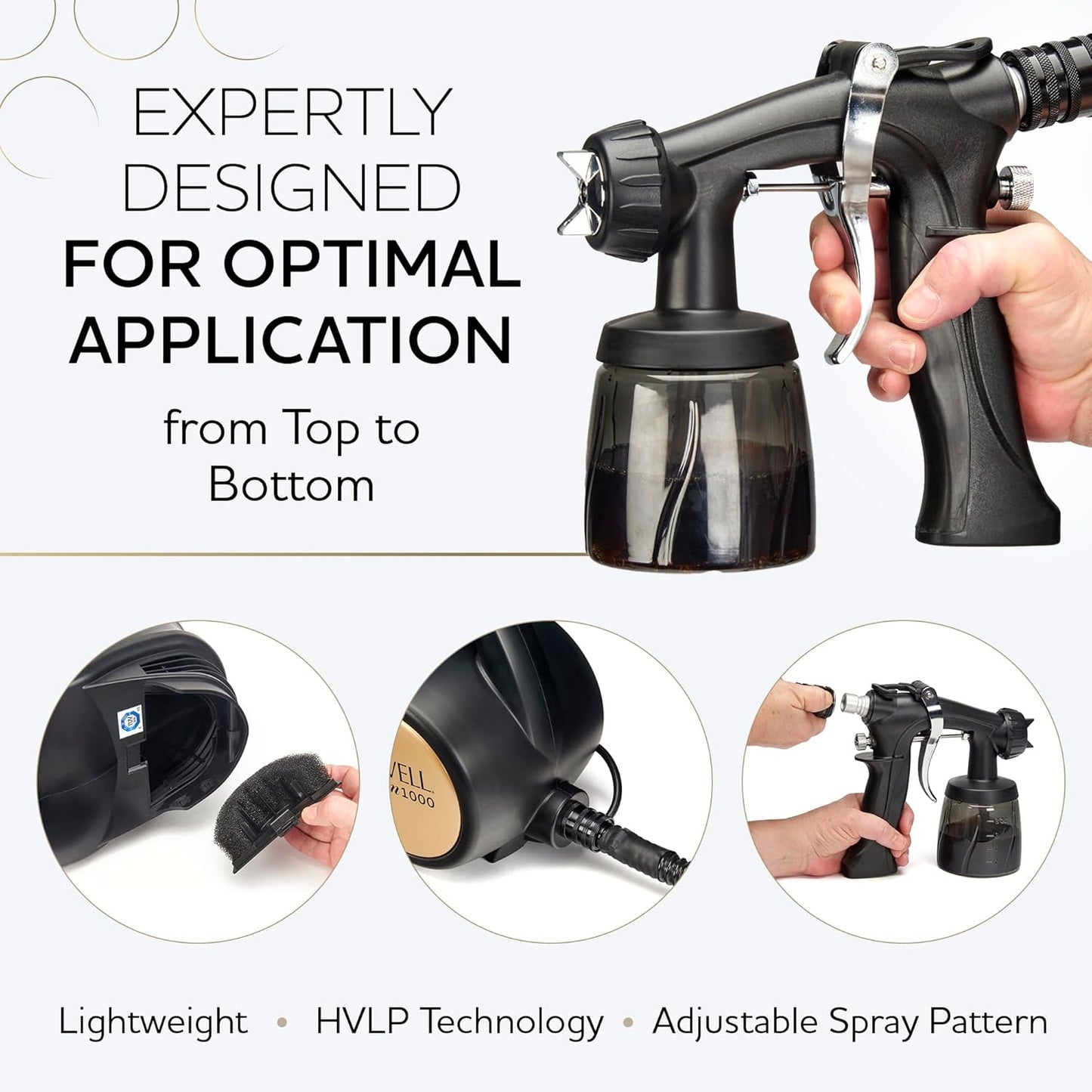 Norvell Spray Tan Machine Kit - Sunless M1000 Mobile HVLP Tanning Airbrush Machine with 8oz Tuscan Plus, Venetian & Dark Solutions – Professional Tanning System with Training Program