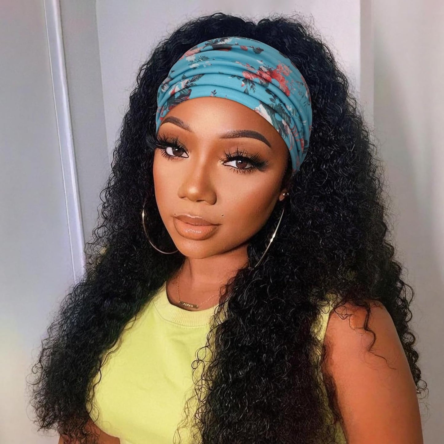 DRESHOW 4 Pack Turban Headbands for Women Wide Vintage Head Wraps Knotted Cute Hair Band Accessories