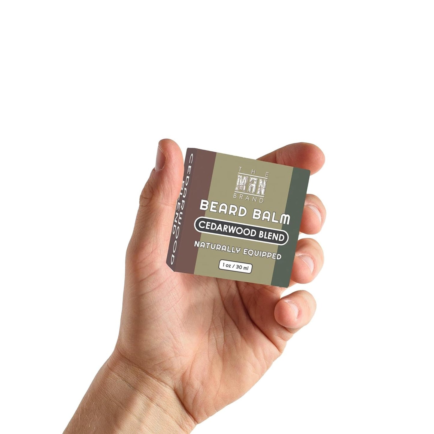 Cedarwood Blend Beard Balm for Men - Natural Beeswax Leave-In Conditioning Formula for Styling and Care (1 Ounce, Cedarwood Blend)