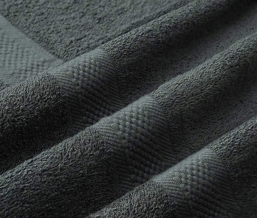 8 Piece Towel Set – 100% Cotton, Luxury & Soft Bath Towels, Highly Absorbent, Quick Dry, Plush & Fluffy, Hotel Quality, Large & Durable (2 Large Towels, 2 Hand Towels, 4 Washcloth)