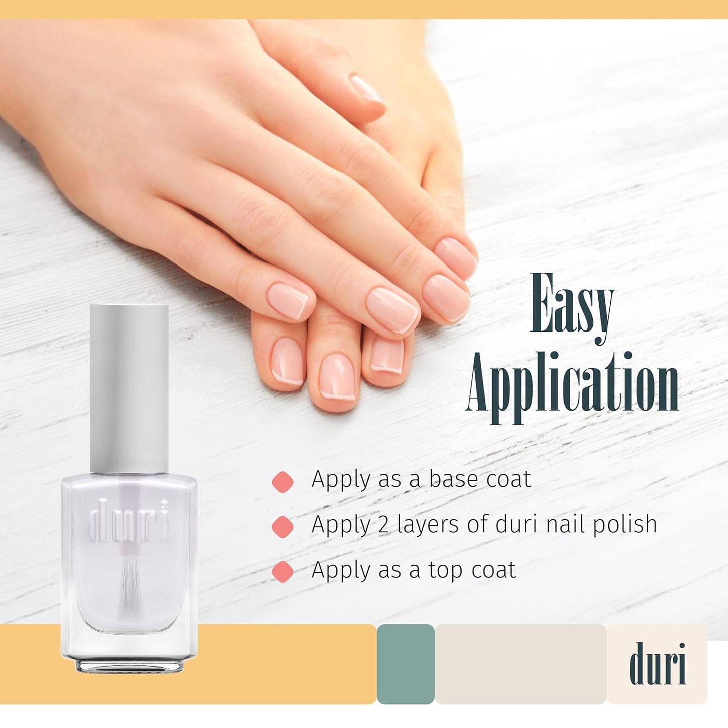 duri Clear Base and Top Coat - 0.45 fl. oz.