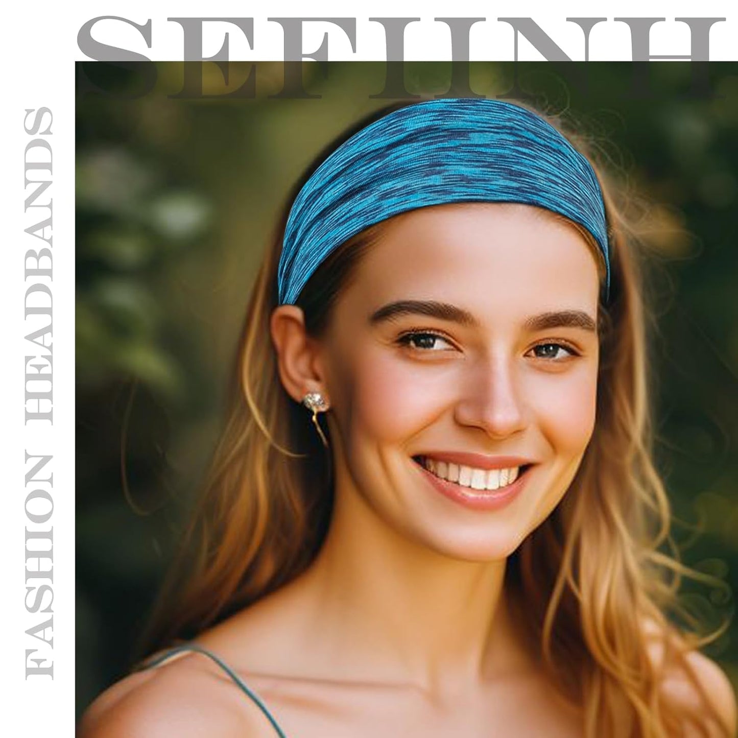 Headbands For Women 12 Pack Headband Yoga Elastic Head Bands Women's Hair Band Workout Soft Sweat Hairbands Accessories